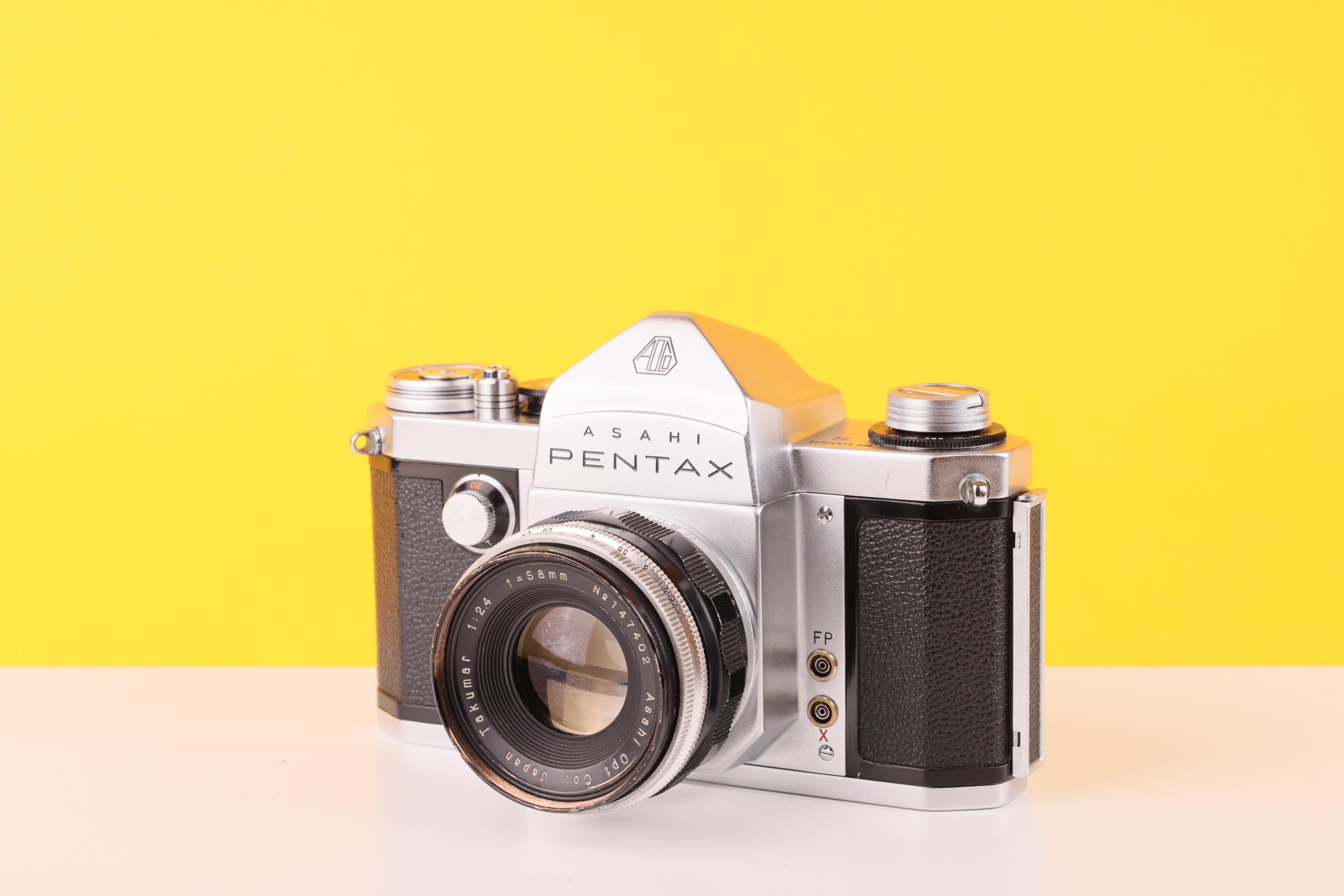 Asahi Pentax S 35mm Film Camera with Asahi Takumar 58mm f/2.4 Lens