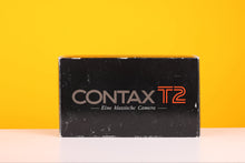 Load image into Gallery viewer, Contax T2 point and shoot 35mm film camera Boxed