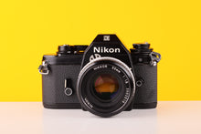 Load image into Gallery viewer, Nikon EM 35mm Film Camera with Nikon 50mm f/1.8