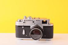 Load image into Gallery viewer, Zorki-4K 35mm Rangefinder Film Camera with Jupiter 50mm f/2 Lens