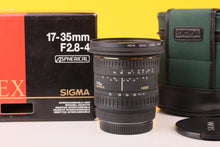 Load image into Gallery viewer, Sigma 17-35mm Aspherical HSM F/2.8-4 AF Lens- Canon AF Fit