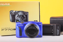 Load image into Gallery viewer, Fujifilm FinePix F770EXR Blue Digital Compact Camera 20x Optical Zoom - boxed