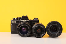 Load image into Gallery viewer, Praktica BMS 35mm FILM CAMERA  Bundle With 3 Lenses