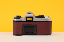 Load image into Gallery viewer, Pentax ME Super Vintage 35mm Film Camera with SMC Pentax-M 50mm f/1.7 Lens Burgundi