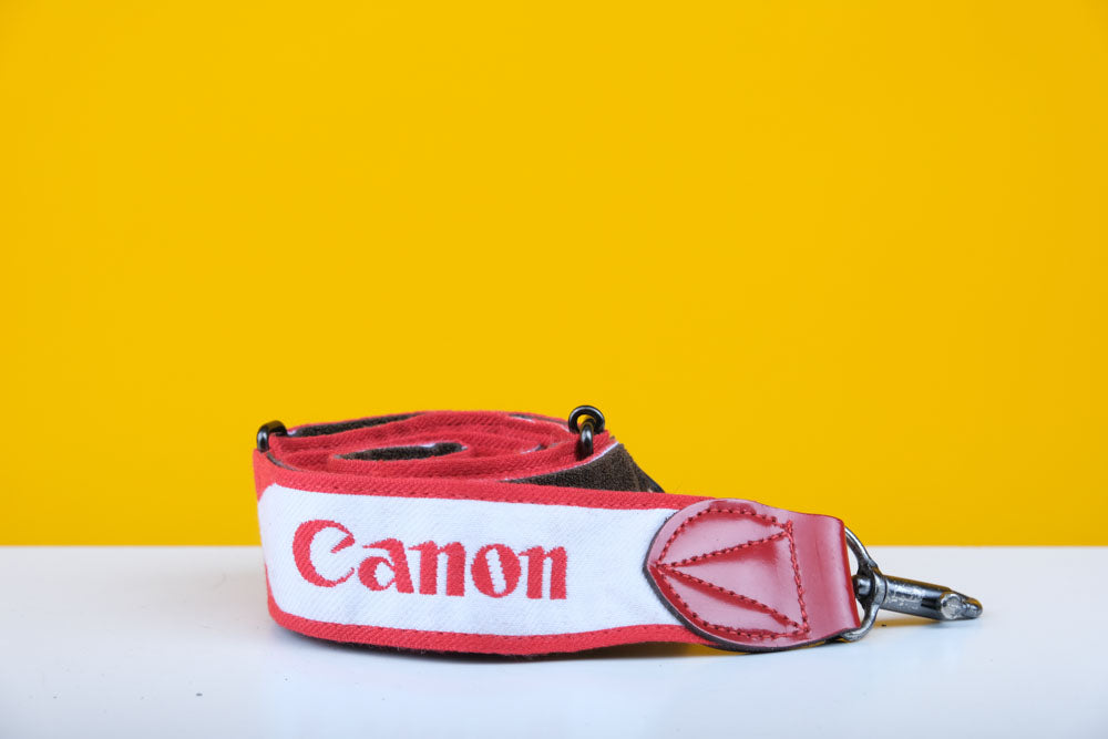 Canon Camera Strap in Red and White