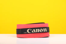 Load image into Gallery viewer, Canon Padded Camera Strap in Black and Red
