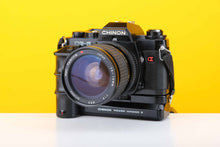 Load image into Gallery viewer, Chinon CE-5 35mm Film Camera with Tokina RMC 28-70mm f4 Lens an Chinon Power Winder S