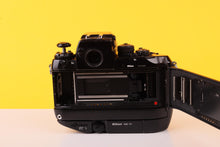 Load image into Gallery viewer, Nikon F4s 35mm SLR Film Camera Body with Nikon MB-21 Motor Winder Attachment