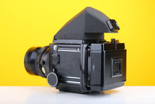 Load image into Gallery viewer, Mamiya RB67 Medium Format Film Camera with Mamiya-Sekor C 180mm f4.5 Lens and Mamiya Lens Hood
