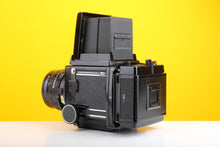 Load image into Gallery viewer, Mamiya RB67 Medium Format Film Camera with Mamiya-Sekor C 50mm f4.5 Lens and Mamiya Lens Hood plus Camera Strap