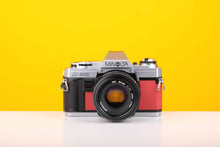 Load image into Gallery viewer, Minolta X-300 35mm Film Camera with Minolta MD 50mm f1.7 Lens in Red