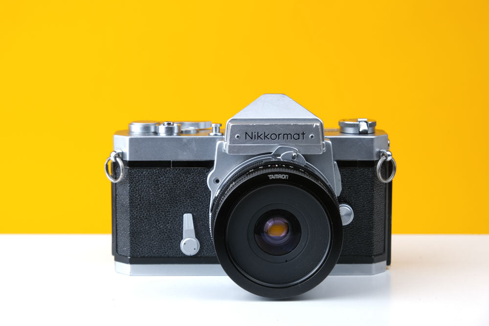 Nikkormat FTN 35mm SLR Film Camera with Tamron 28mm f/2.5 Lens
