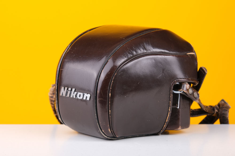 Nikon Brown Leather Case For Nikon F