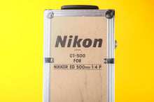 Load image into Gallery viewer, Nikon Nikkor ED 500mm f4 P Lens in CT-500 Case