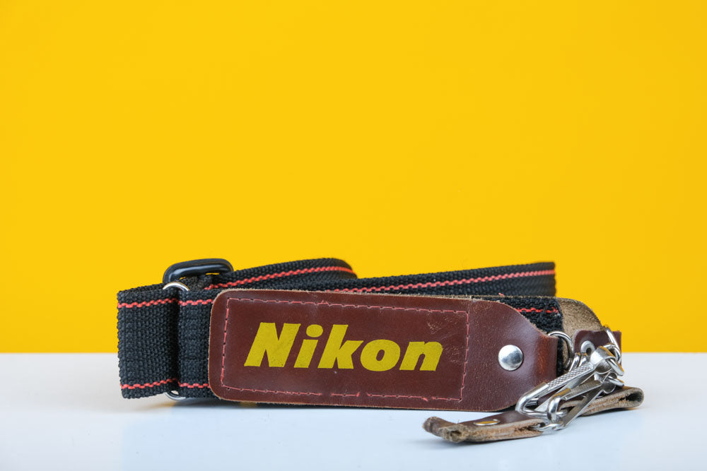 Nikon Camera Strap in Brown and Yellow