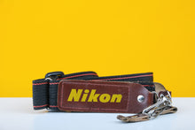 Load image into Gallery viewer, Nikon Camera Strap in Brown and Yellow
