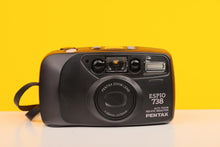 Load image into Gallery viewer, Pentax Espio 738 Black 35mm Point and Shoot Film Camera