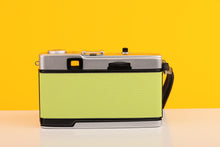 Load image into Gallery viewer, Olympus Trip 35 Vintage 35mm Film Camera with Zuiko 40mm f2.8 Lens with Customised Lime Leather Skin