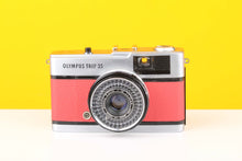 Load image into Gallery viewer, Olympus Trip 35 Vintage Film Camera with Zuiko 40mm f2.8 Lens with Customised Red Skin