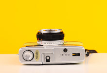Load image into Gallery viewer, Olympus Trip 35 Vintage 35mm Film Camera with Zuiko 40mm f2.8 Lens with Customised Lime Leather Skin