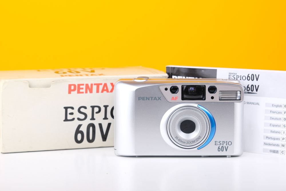 Pentax Espio 60V 35mm Point and Shoot Film Camera Boxed