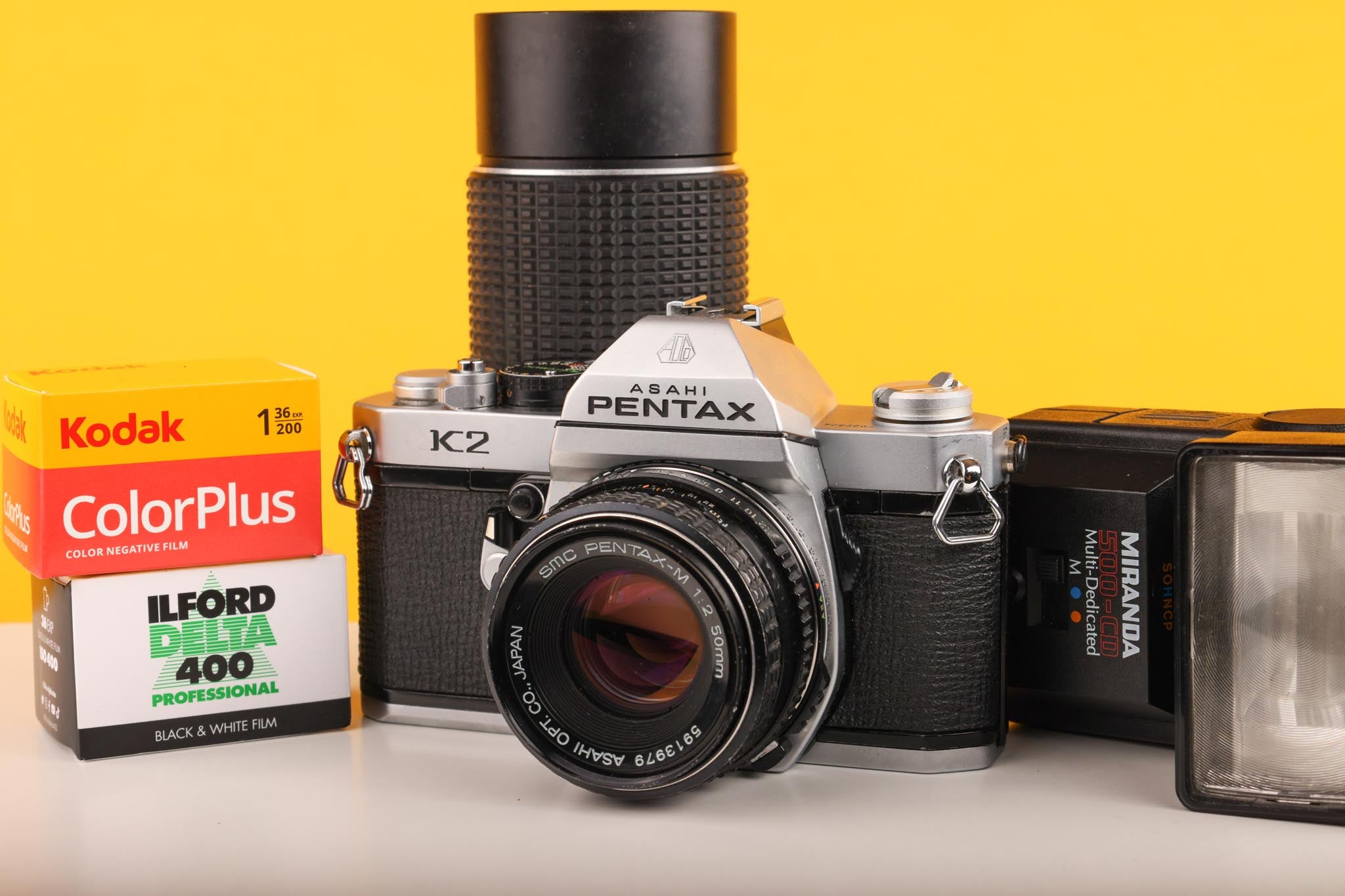Film Asahi Pentax K2 Pentax K2 35mm Film Camera Bundle – Vintage