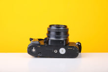Load image into Gallery viewer, Pentax p50 35mm SLR Film Camera with Pentax-M 50mm f/2 Prime Lens