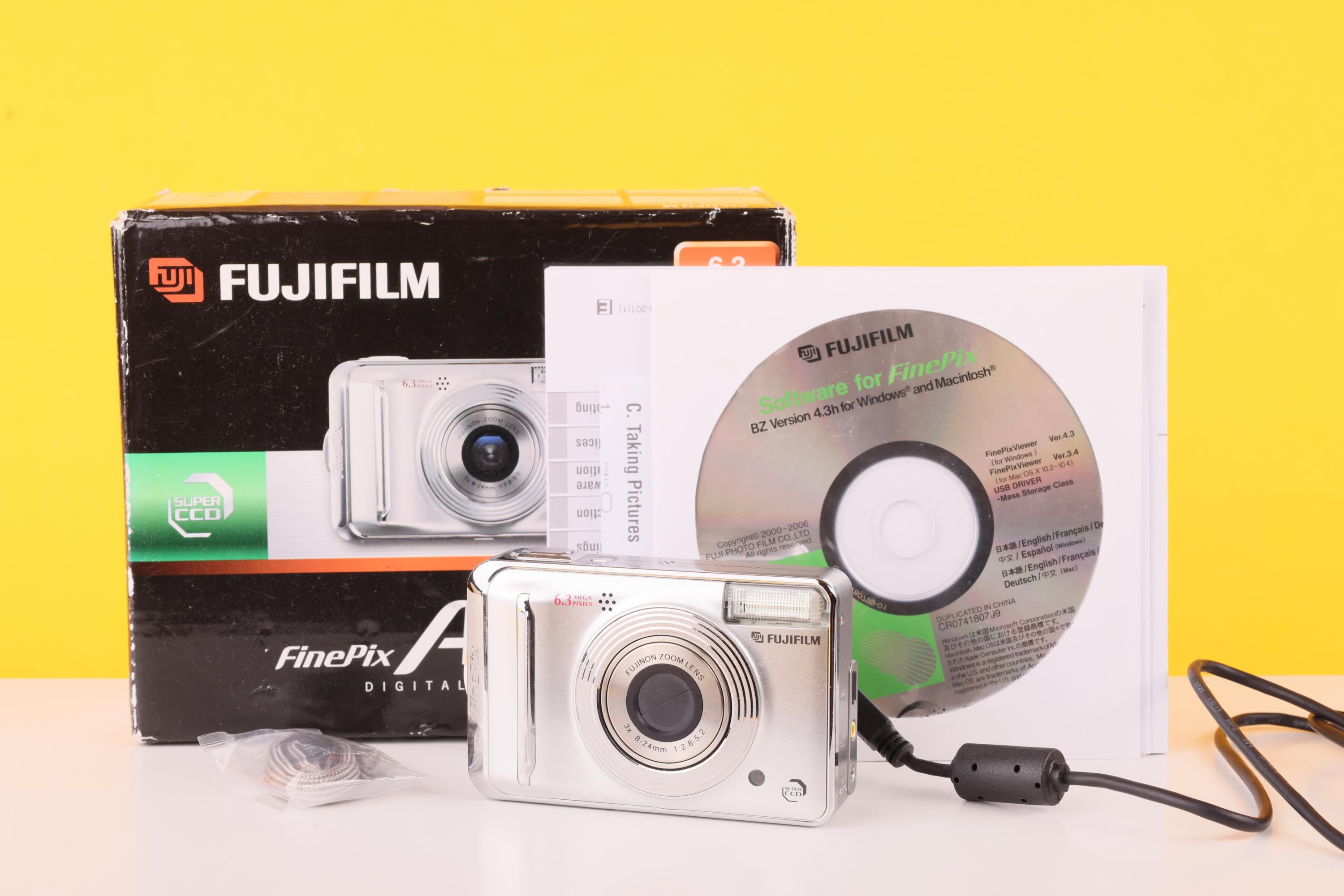 Fujifilm FinePix A610 6.3MP Digital Compact Camera Boxed – Vintage