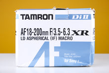 Load image into Gallery viewer, Tamron Di II AF 18-200mm f3.5-6.3 XR Boxed Lens