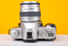 Load image into Gallery viewer, Pentax MZ-M 35mm Film SLR Camera with 35-80mm f4 Lens
