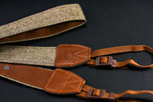 Load image into Gallery viewer, Brown Cotton Leather Camera Strap
