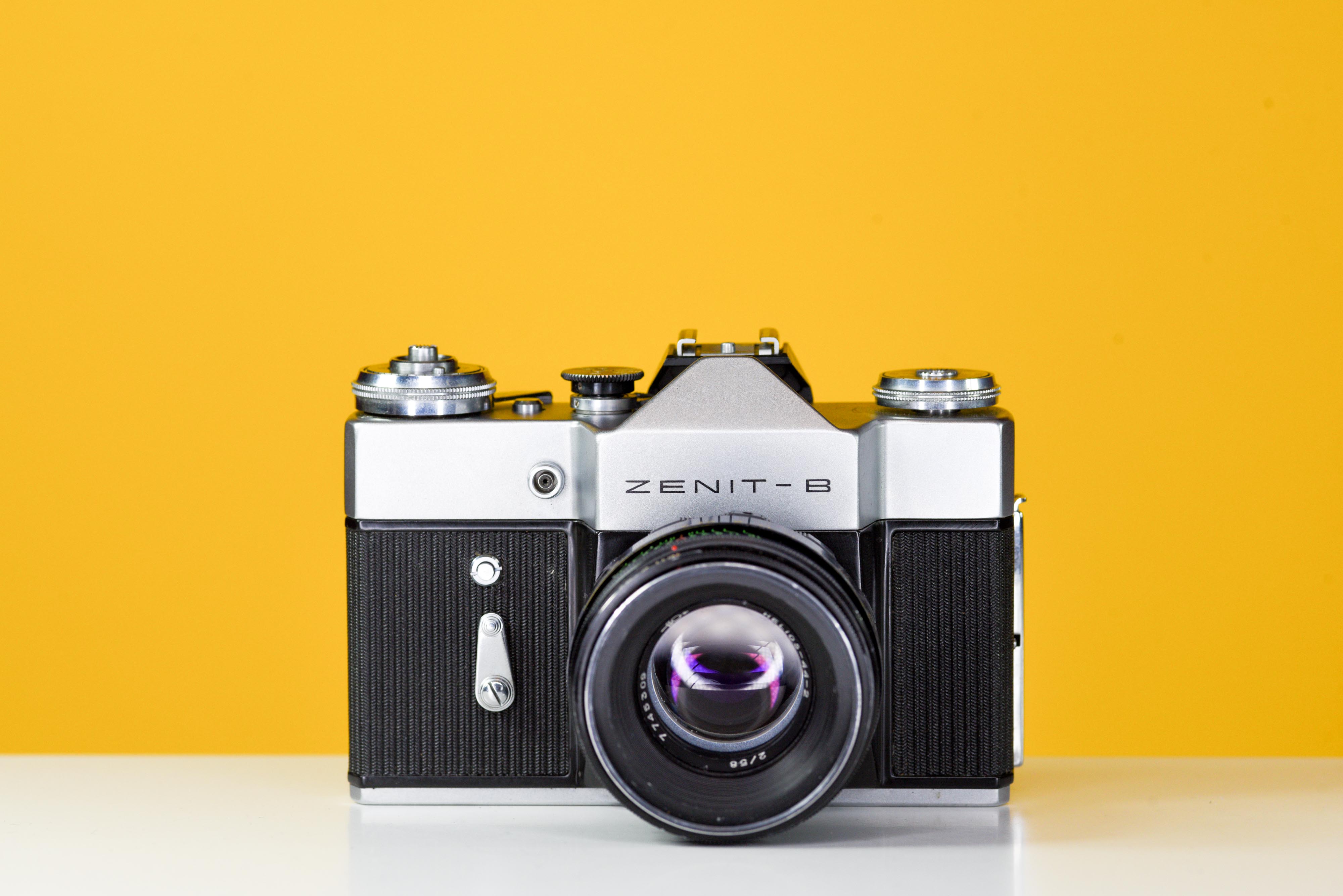 Zenit-B 35mm Film Camera with Helios 44-2 58mm f2 Lens – Vintage