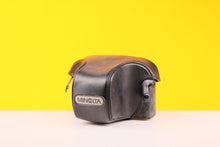 Load image into Gallery viewer, Minolta SLR Black Leather Camera Case
