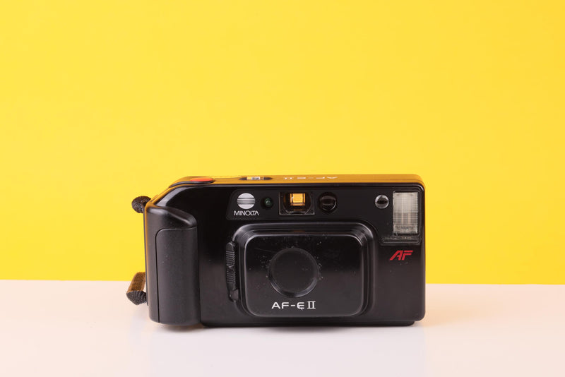 Minolta AF-E II 35mm Point And Shoot Film Camera – 35mm f/4.5 Lens