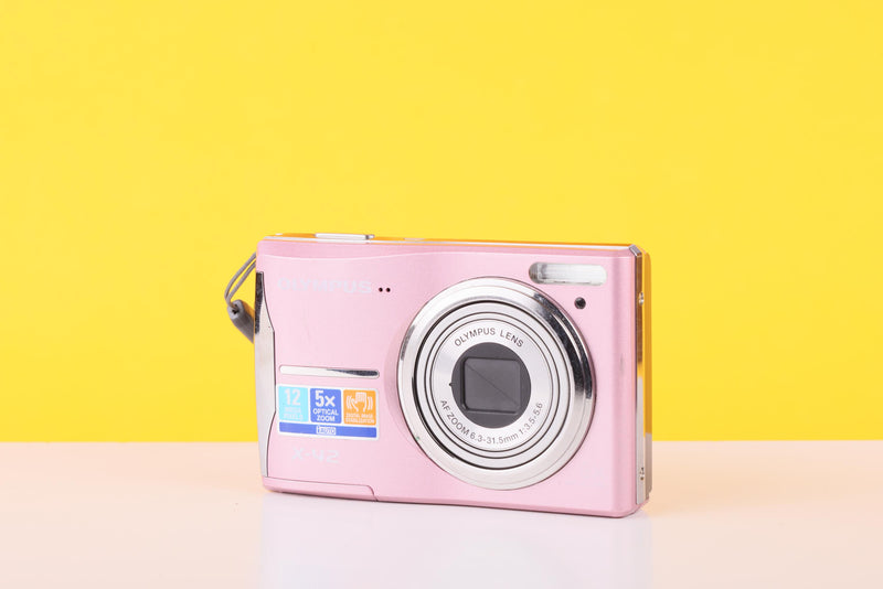 Olympus X-42 Pink Compact Digital Camera