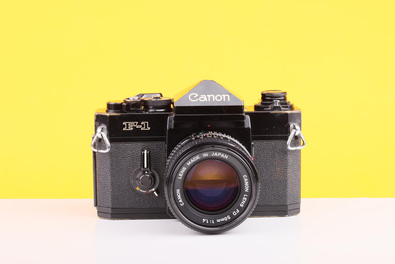 Canon F-1 35mm Film SLR Camera with Canon FD 50mm f/1.4 Lens