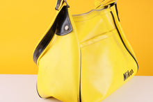 Load image into Gallery viewer, Vintage Nikon Camera Shoulder Bag – Bright Yellow &amp; Black
