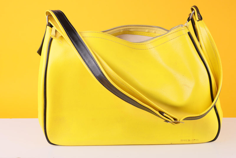 Vintage Nikon Camera Shoulder Bag – Bright Yellow & Black