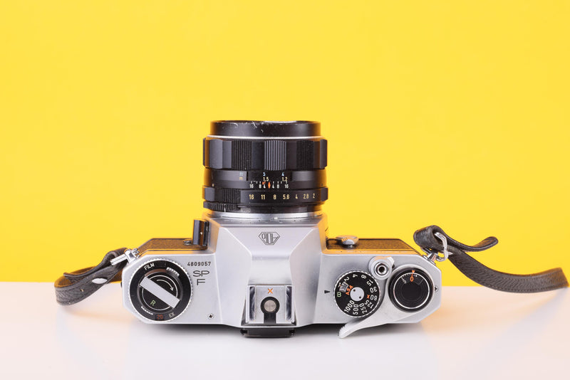 Asahi Pentax Spotmatic F 35mm Film SLR Camera with Super-Takumar 55mm f/2 Lens