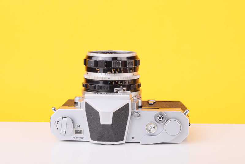 Nikon Nikomat FT 35mm Film SLR Camera with Nikkor-H Auto 50mm f/2 Lens