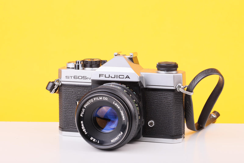 Fujica ST605N 35mm Film SLR Camera with Fujinon 55mm f/2.2 Lens