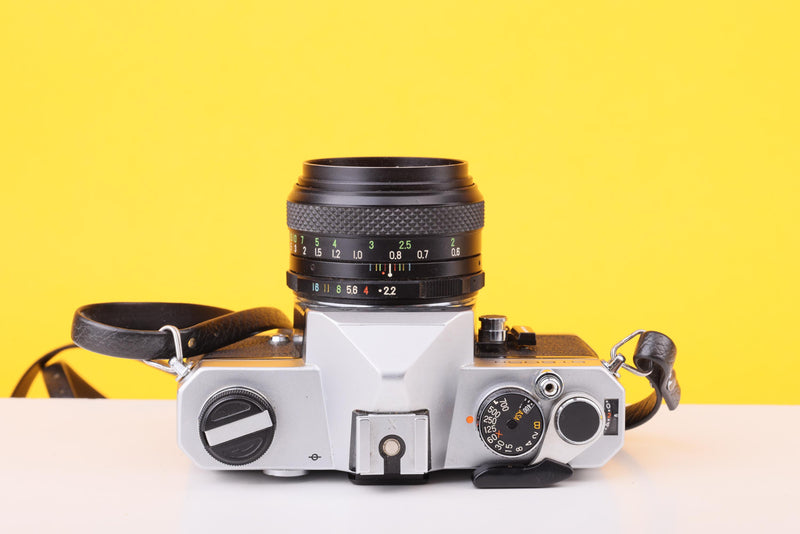 Fujica ST605N 35mm Film SLR Camera with Fujinon 55mm f/2.2 Lens