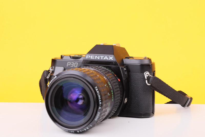 Pentax P30 35mm Film SLR Camera with pentax 28–80mm Zoom Lens