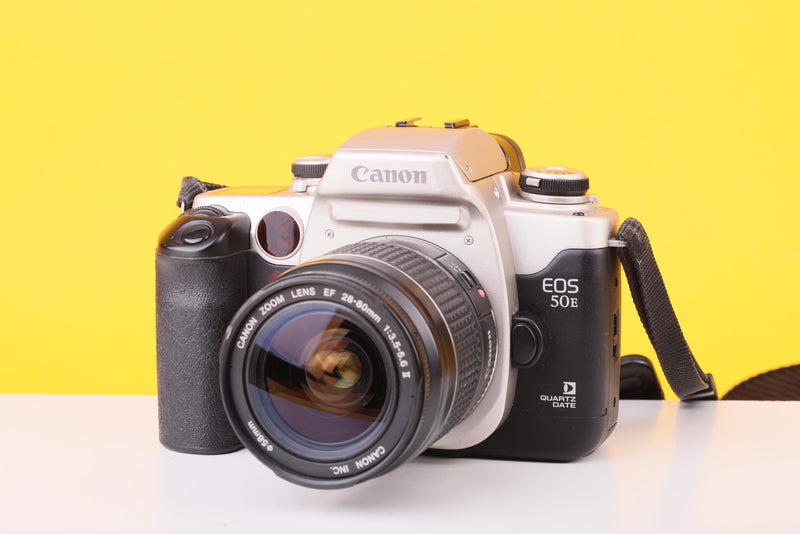 Canon EOS 50E 35mm Film SLR Camera with Canon EF 28–80mm f/3.5–5.6 II Lens