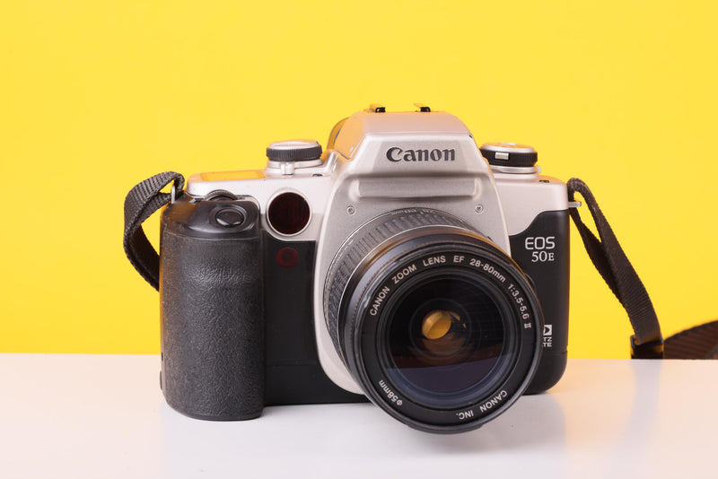 Canon EOS 50E 35mm Film SLR Camera with Canon EF 28–80mm f/3.5–5.6 II Lens