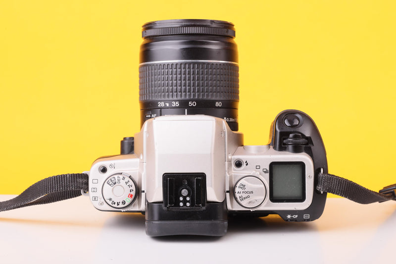 Canon EOS 50E 35mm Film SLR Camera with Canon EF 28–80mm f/3.5–5.6 II Lens