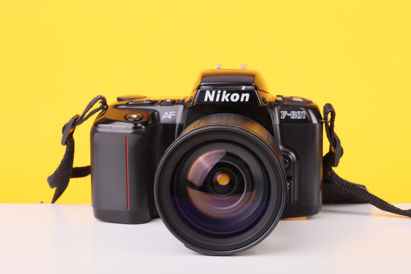 Nikon F-601 35mm Film SLR Camera with Tamron AF 28-100mm Aspherical Zoom Lens