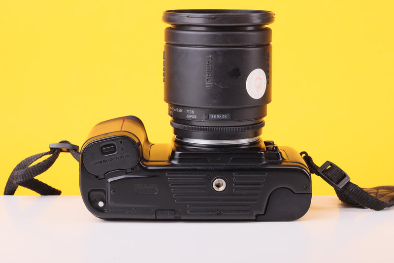 Nikon F-601 35mm Film SLR Camera with Tamron AF 28-100mm Aspherical Zoom Lens