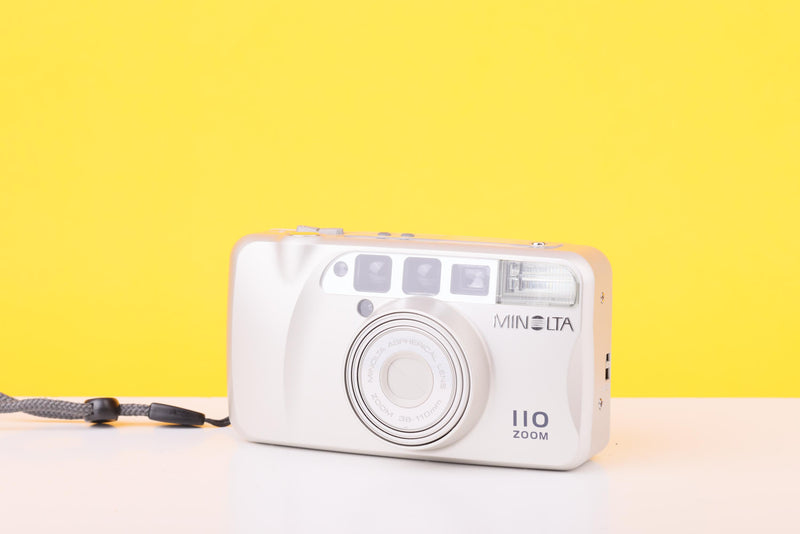 Minolta 110 Zoom 35mm Film Point And Shoot Camera – 38–110mm Zoom Lens