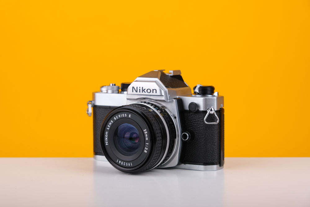 Nikon FM 35mm Film Camera with Nikon 28mm f/2.8 Lens
